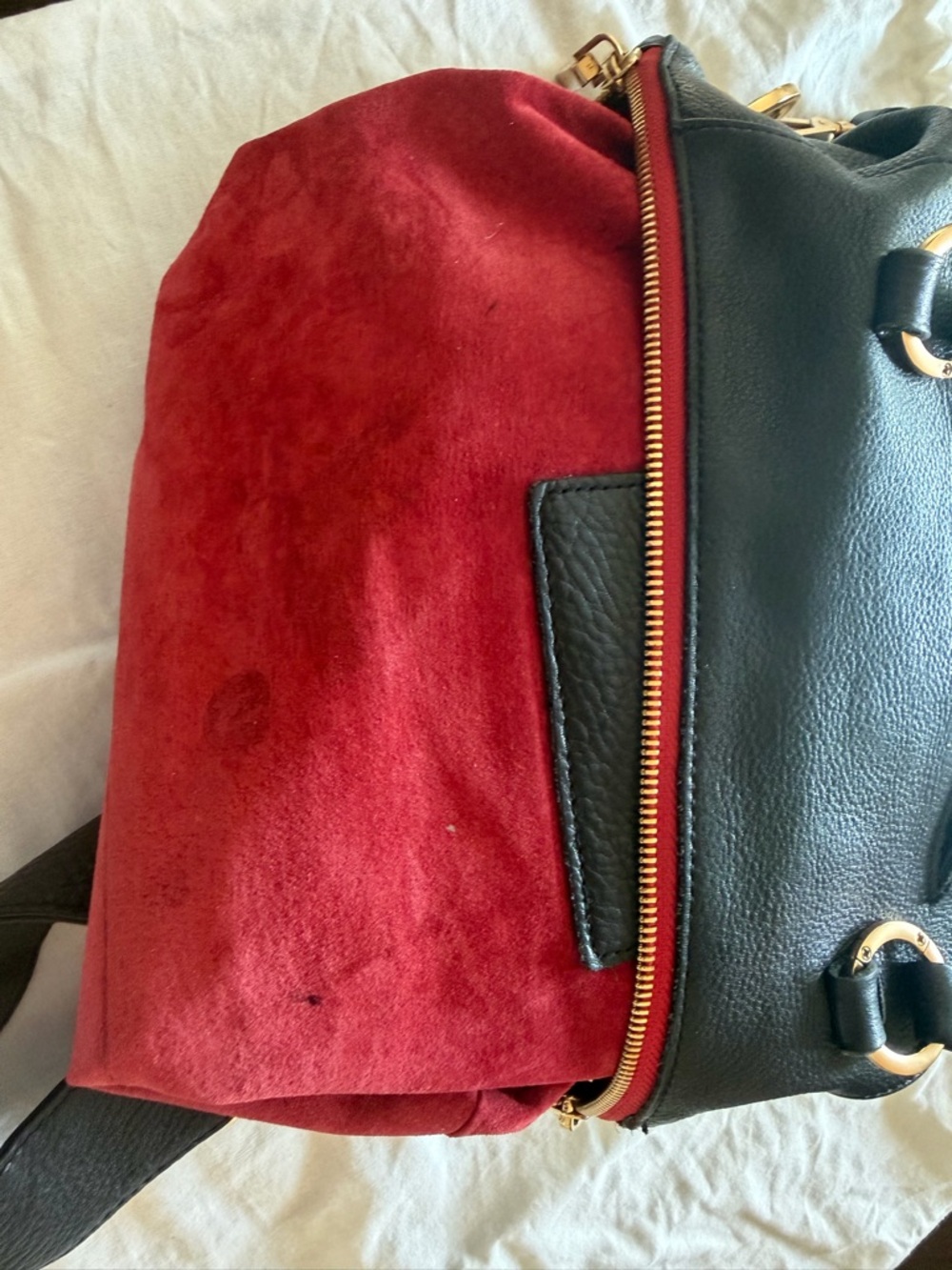 Hammitt Black Leather Tote with Gold Hardware - Picture 5 of 11
